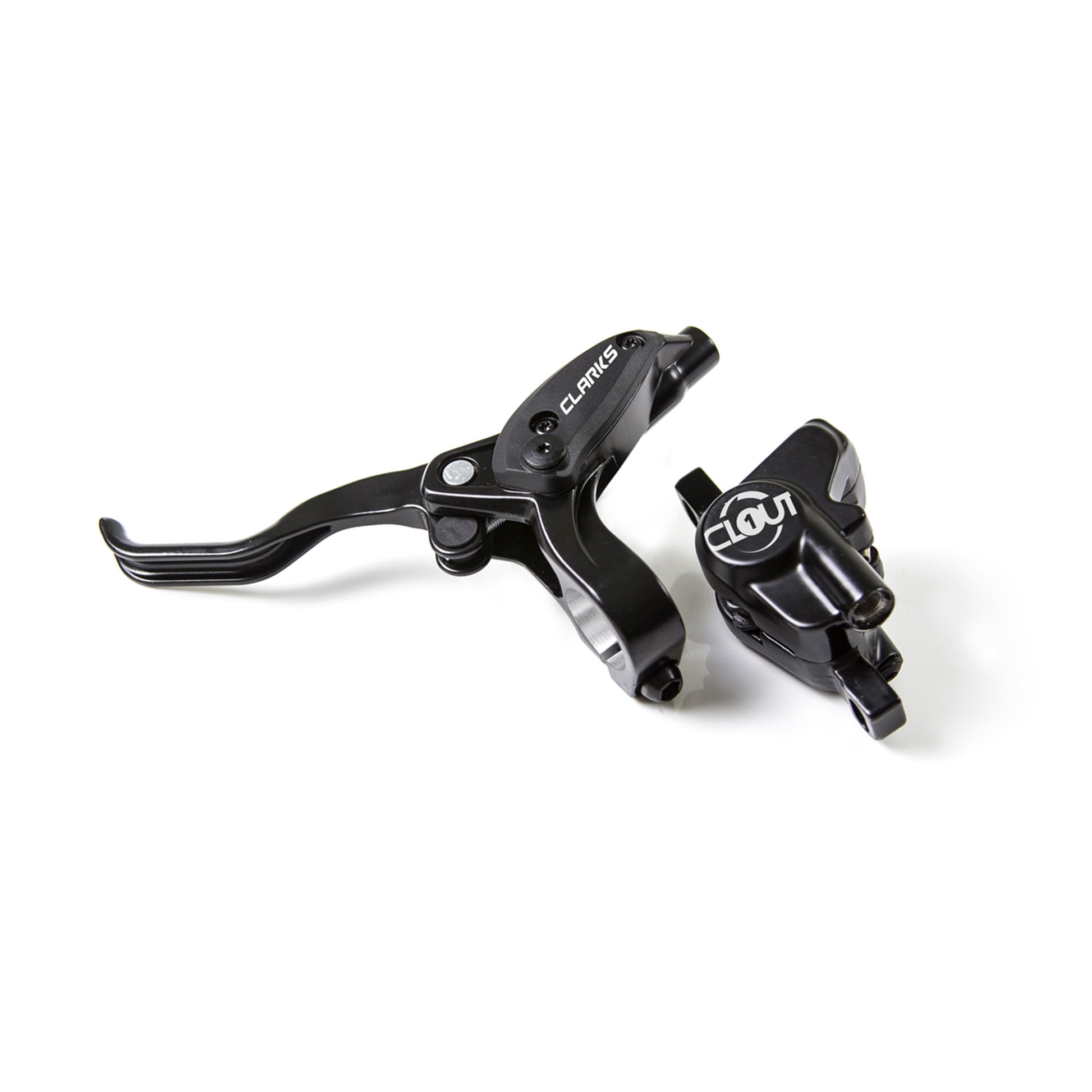 CLARKS CLOUT TWO PISTON HYDRAULIC BRAKE REAR R160 - IS MOUNT: BLACK