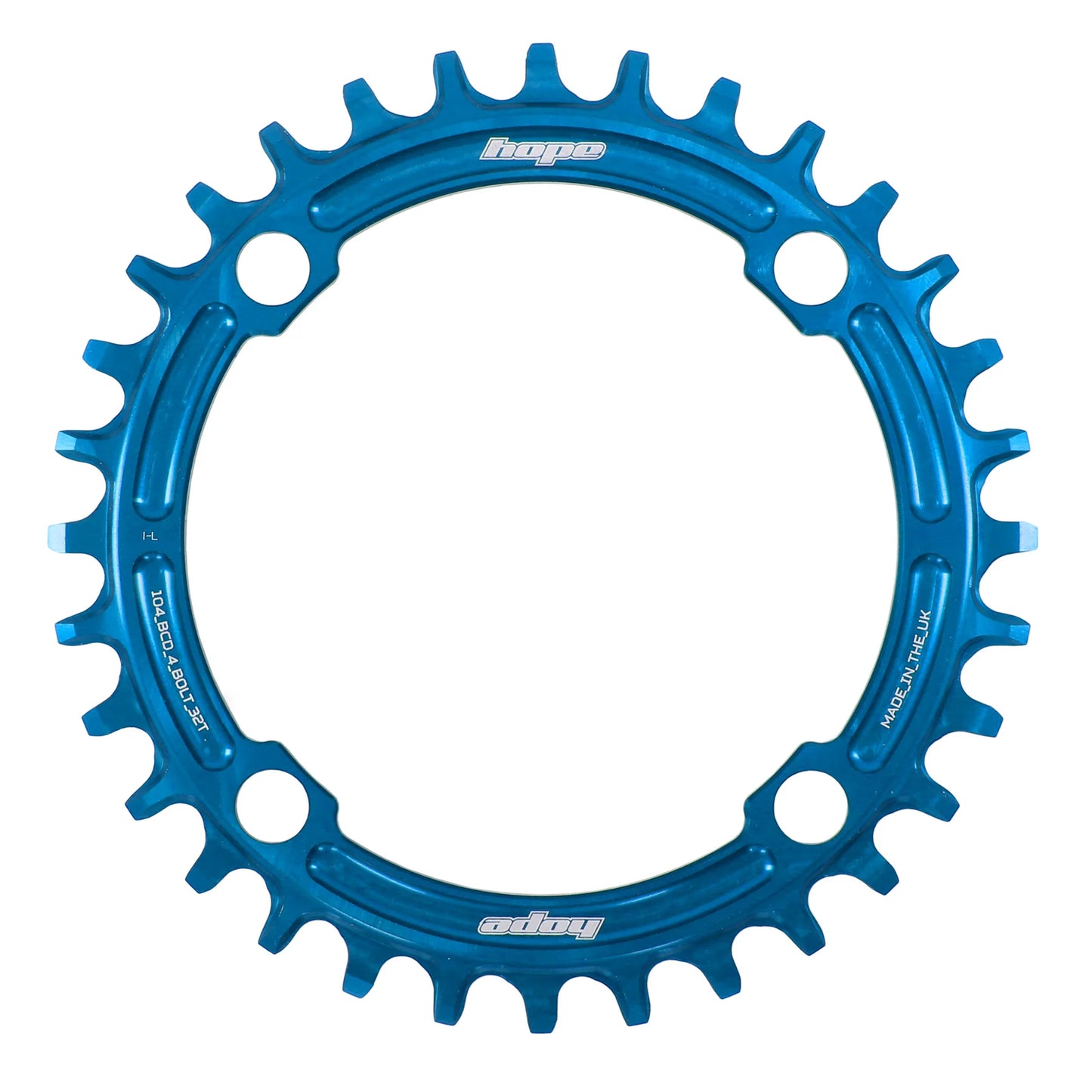 HOPE R22 CHAINRING 104mm BLUE