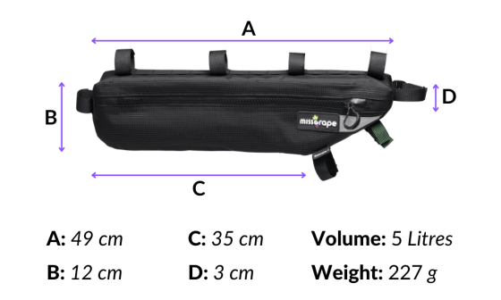 MISS GRAPE INTERNODE 5 WP FRAME BAG