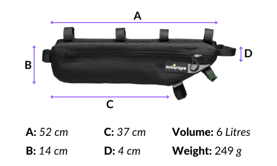 MISS GRAPE INTERNODE 6 WP FRAME BAG