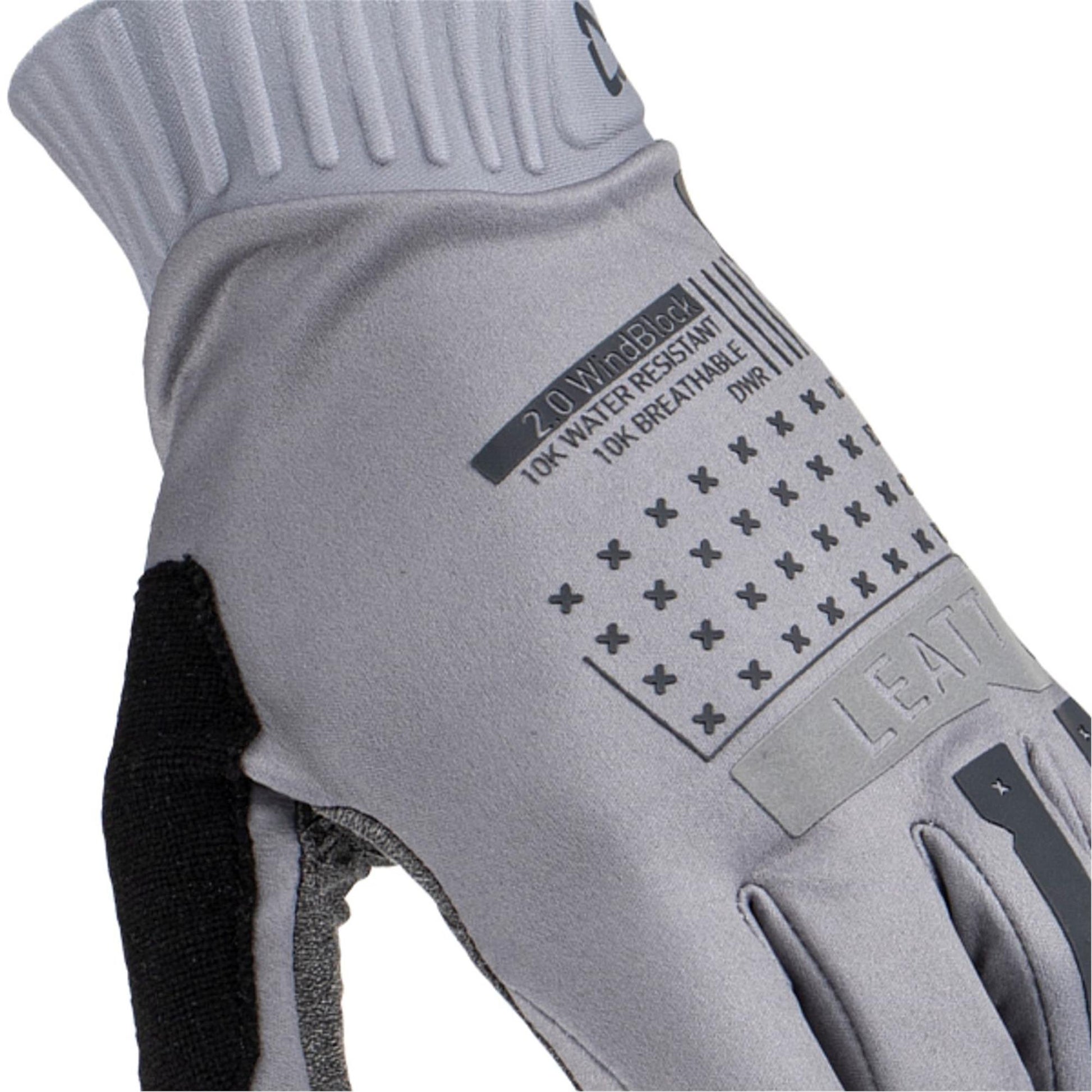 LEATT MTB 2.0 WINDBLOCK GLOVES TITANIUM