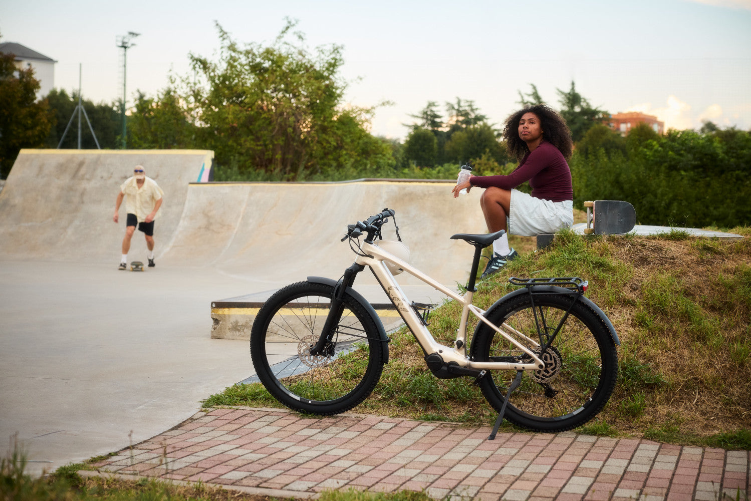 GIANT LIV TEMPT E+ EX HARDTAIL eMTB BIKE 2026 SANDSHELL