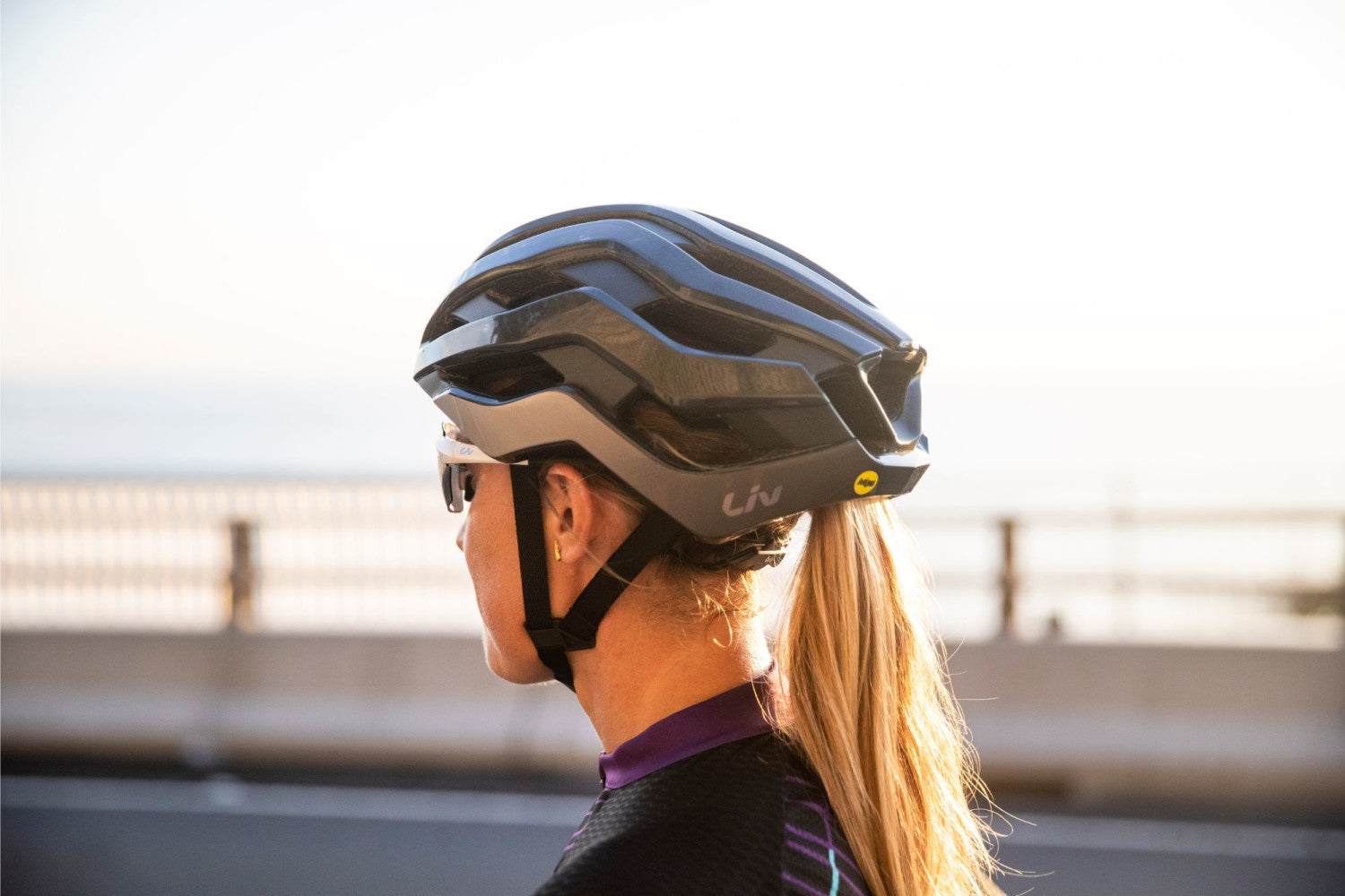 GIANT LIV REV PRO MIPS ROAD HELMET METALLIC BLACK