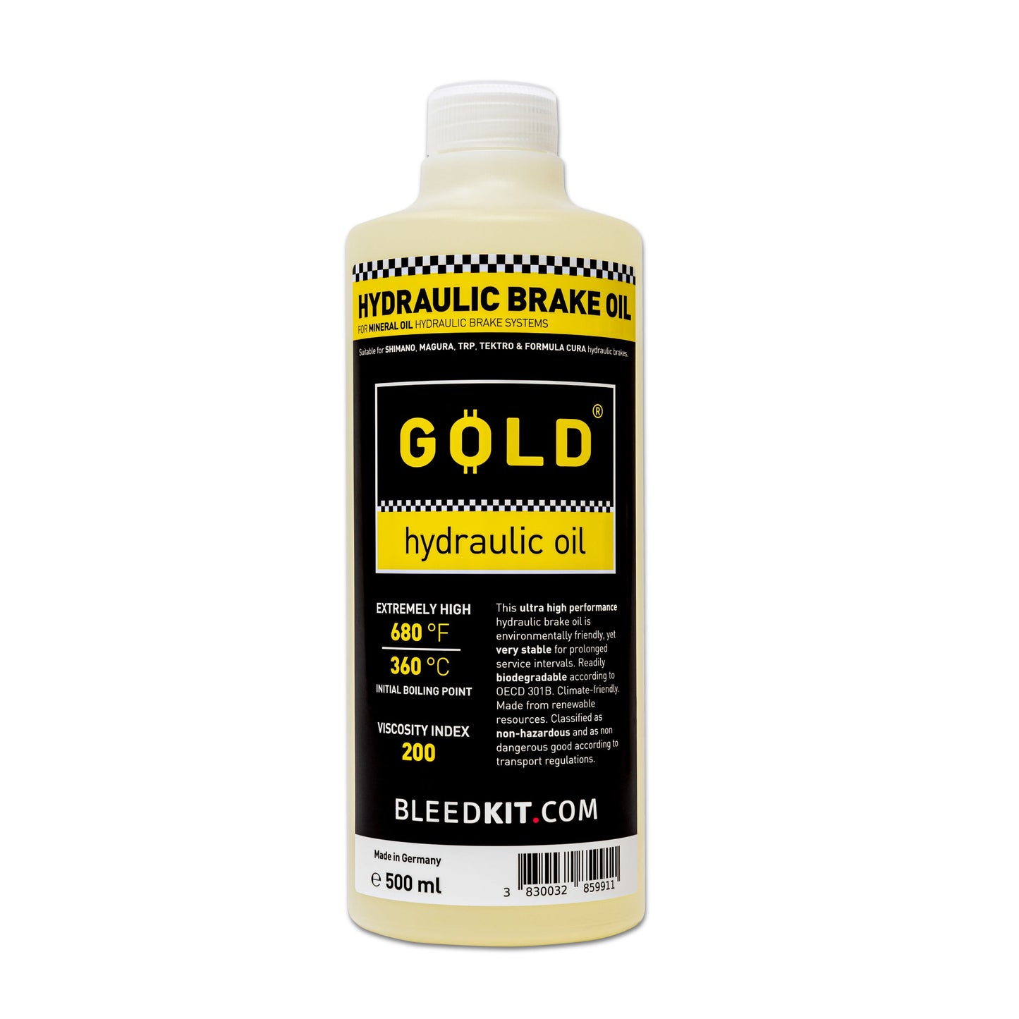 BLEEDKIT MINERAL BRAKE FLUID GOLD 500ml