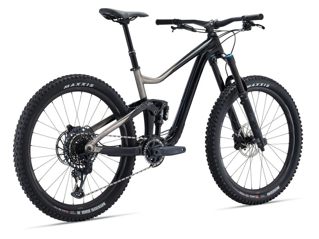 GIANT TRANCE X 1 FULL SUSPENSION MTB BIKE BLACK/SMOKE METAL/CHROME