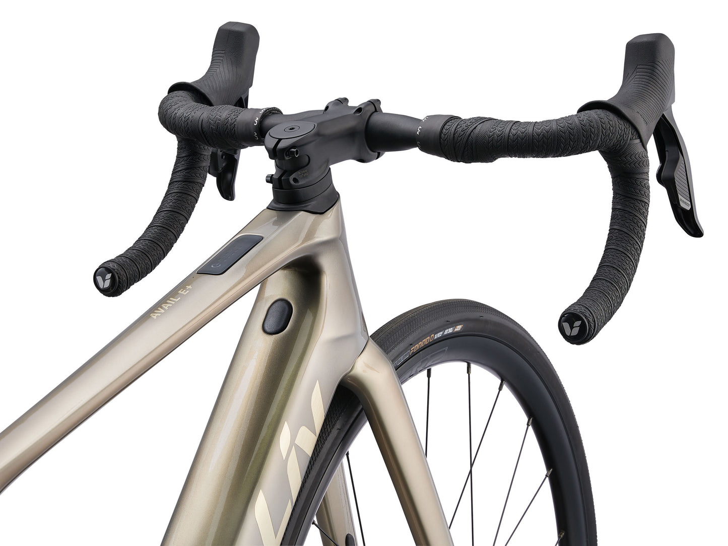 GIANT LIV AVAIL ADVANCED E+ ELITE 1 ROAD eBIKE 2025 GOLDEN HAZE/CARBON SMOKE