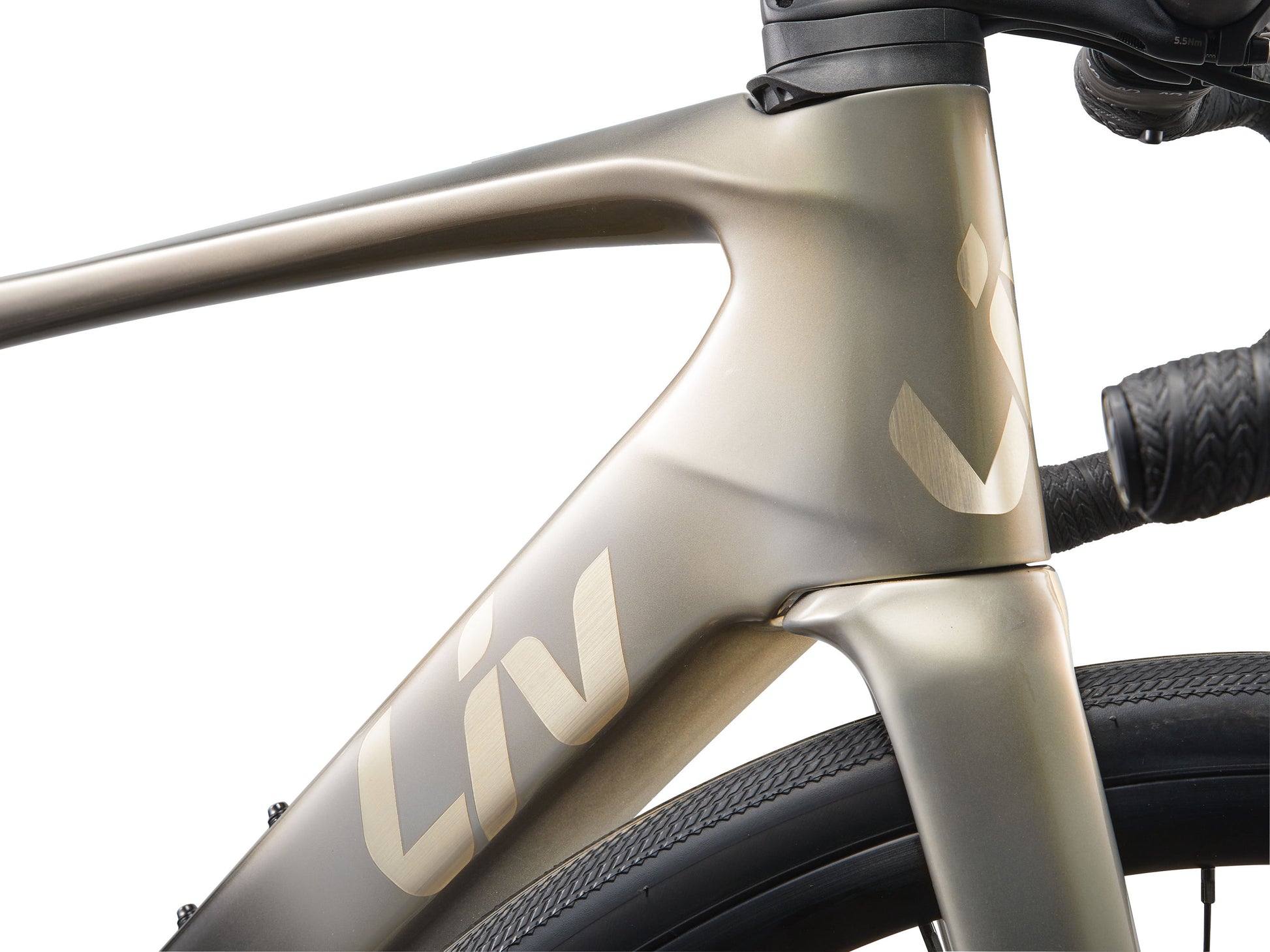 GIANT LIV AVAIL ADVANCED E+ ELITE 1 ROAD eBIKE 2025 GOLDEN HAZE/CARBON SMOKE