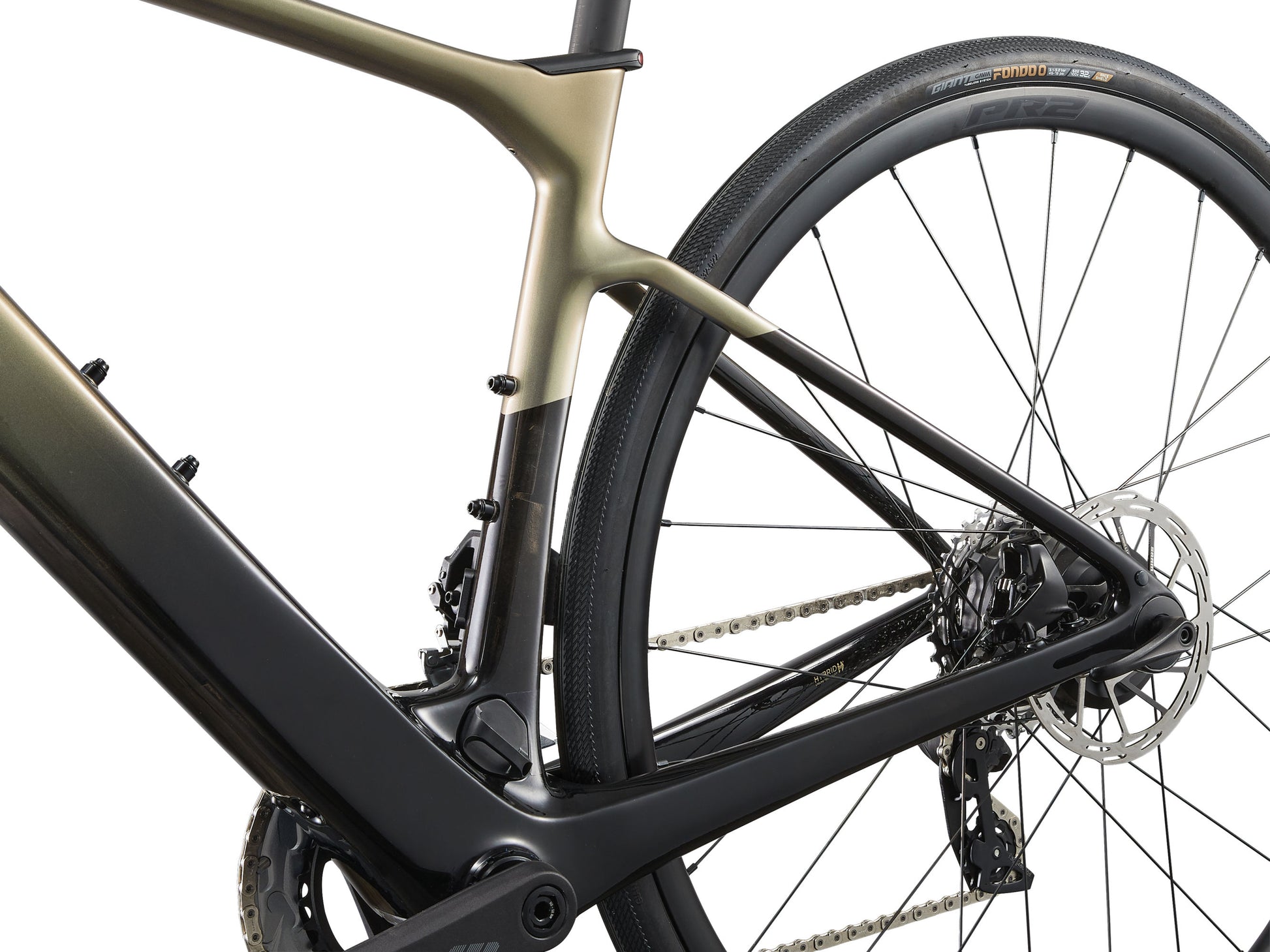 GIANT LIV AVAIL ADVANCED E+ ELITE 1 ROAD eBIKE 2025 GOLDEN HAZE/CARBON SMOKE