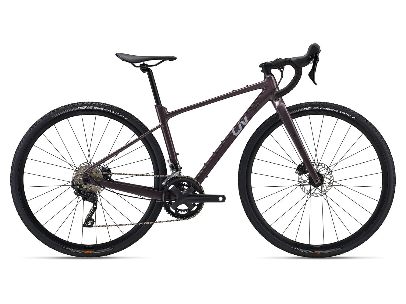 GIANT LIV DEVOTE 1 GRAVEL BIKE 2024 - CHARCOAL PLUM