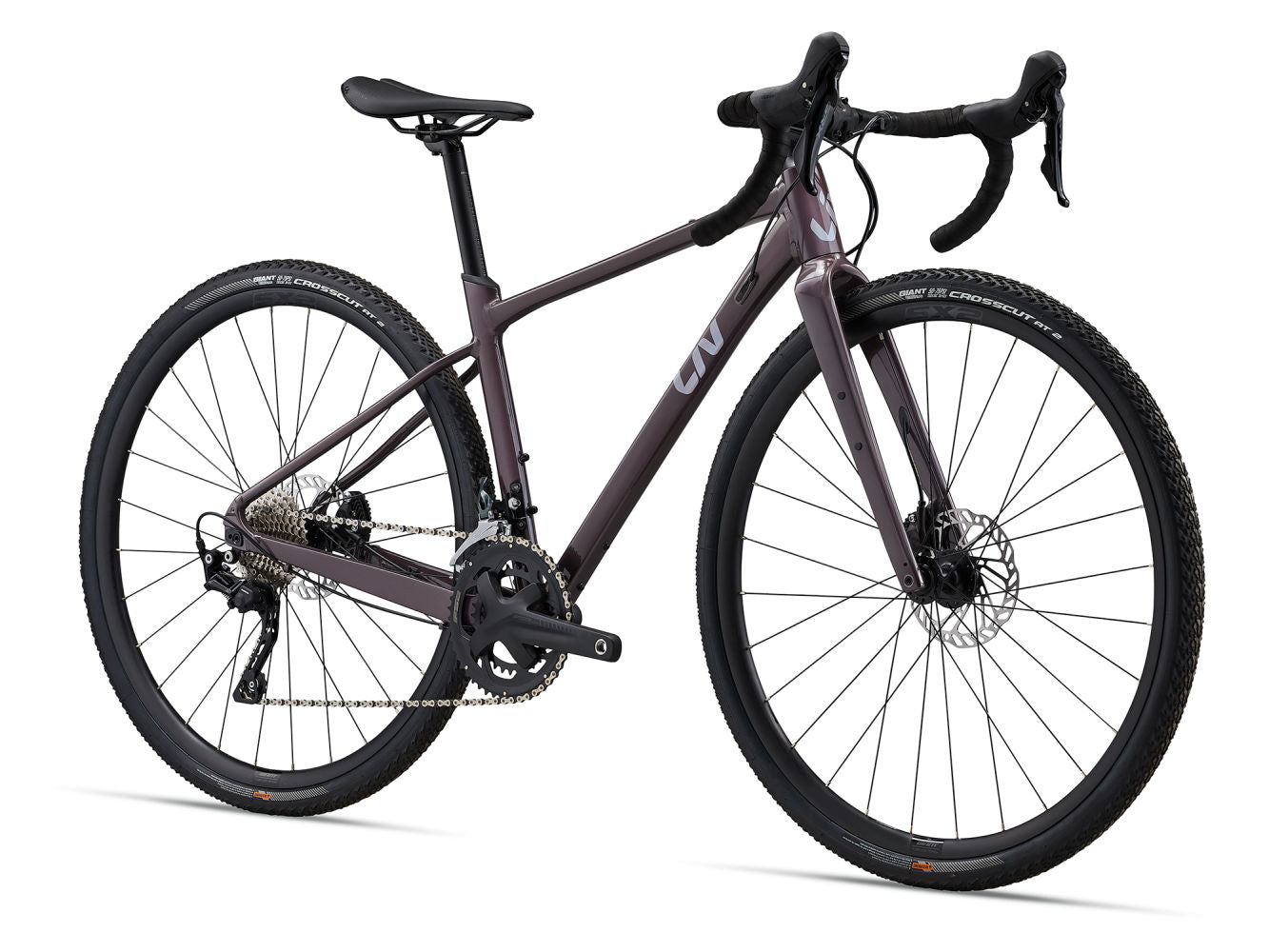 GIANT LIV DEVOTE 1 GRAVEL BIKE 2024 - CHARCOAL PLUM