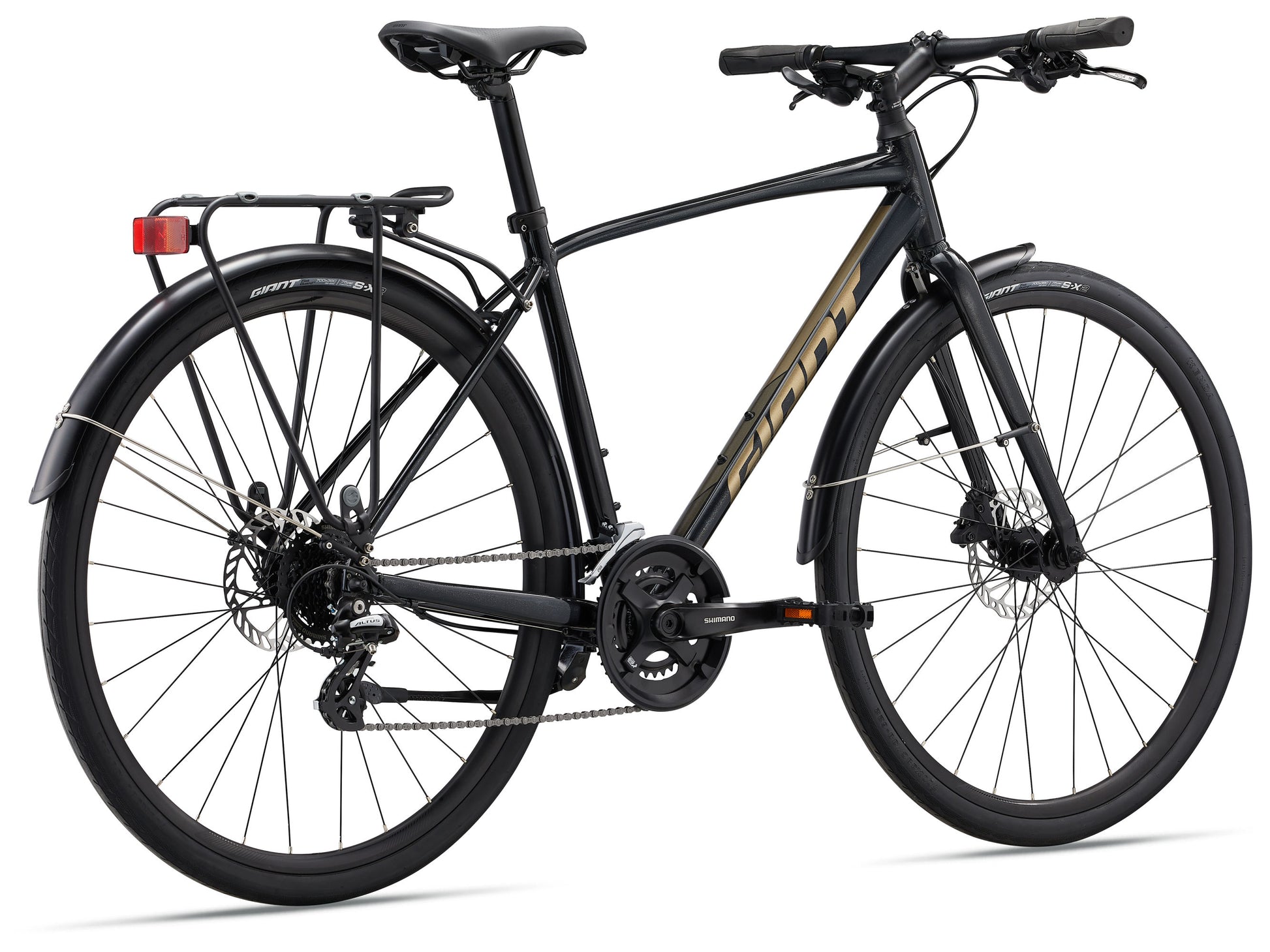 GIANT ESCAPE 2 CITY DISC HYBRID BIKE 2024 GLOSS PANTHER
