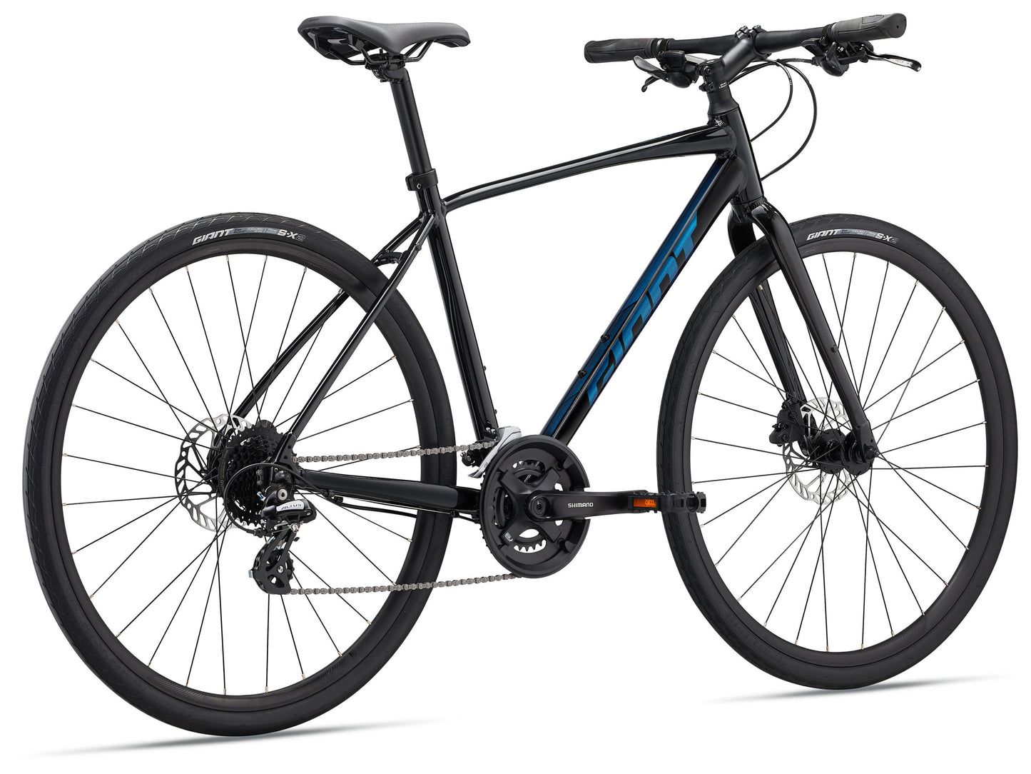 GIANT ESCAPE 2 DISC HYBRID BIKE 2024 GLOSS BLACK