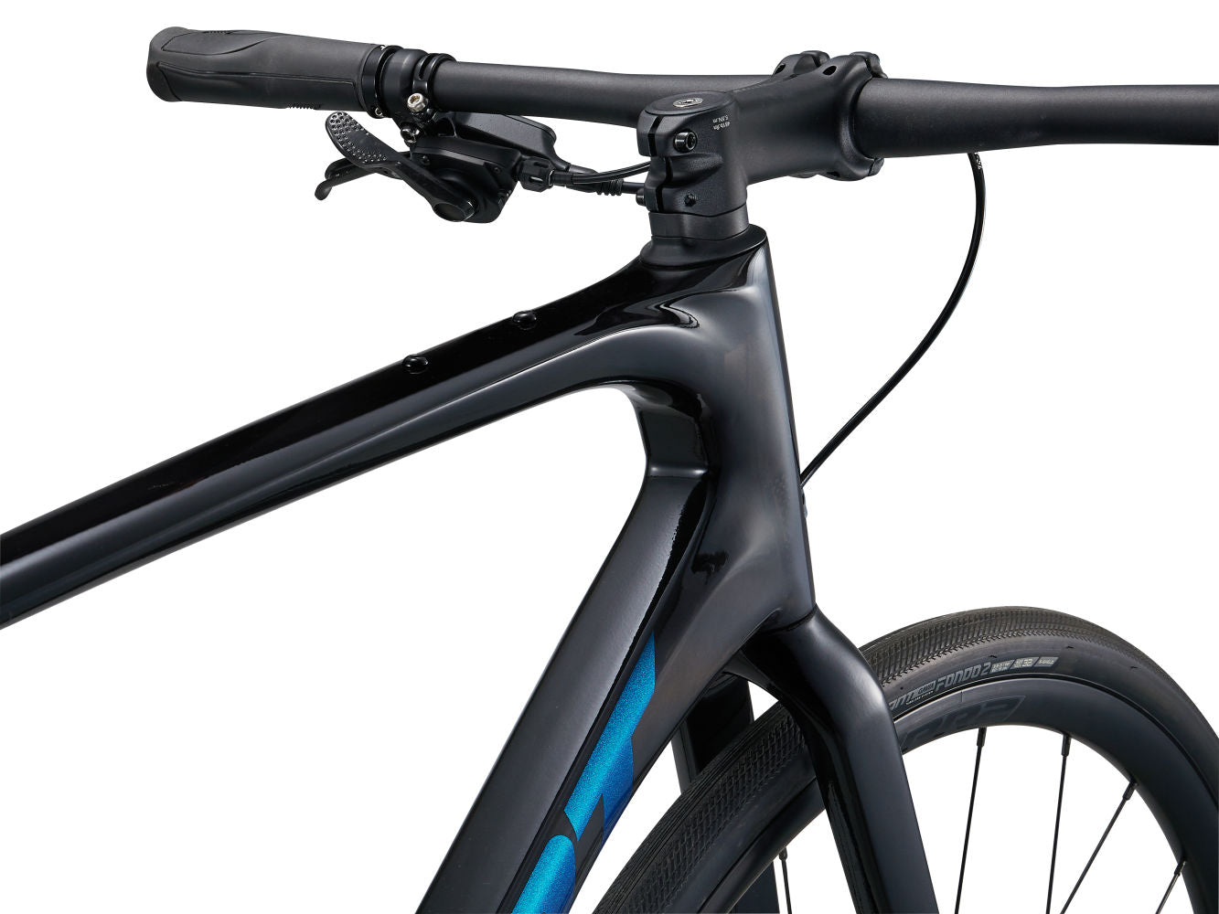 GIANT FASTROAD ADVANCED 1 ROAD BIKE 2024 GLOSS CARBON SMOKE/SEA SPARKLE **LARGE**CHIPPED**