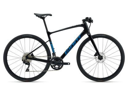 GIANT FASTROAD ADVANCED 1 ROAD BIKE 2024 GLOSS CARBON SMOKE/SEA SPARKLE **LARGE**CHIPPED**