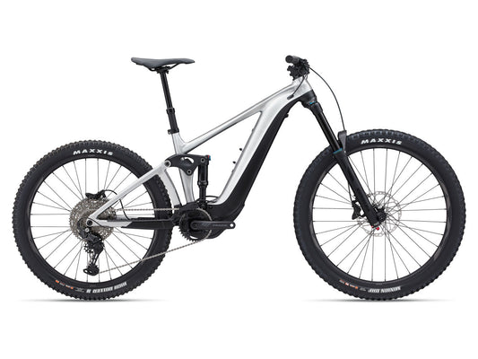 GIANT REIGN E+ 3 FULL SUSPENSION E-MTB BIKE 2024 - GLOSS RAW ALUMINIUM/BLACK