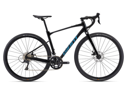 GIANT REVOLT 2 GRAVEL BIKE 2024 GLOSS METALLIC BLACK/SEA SPARKLE