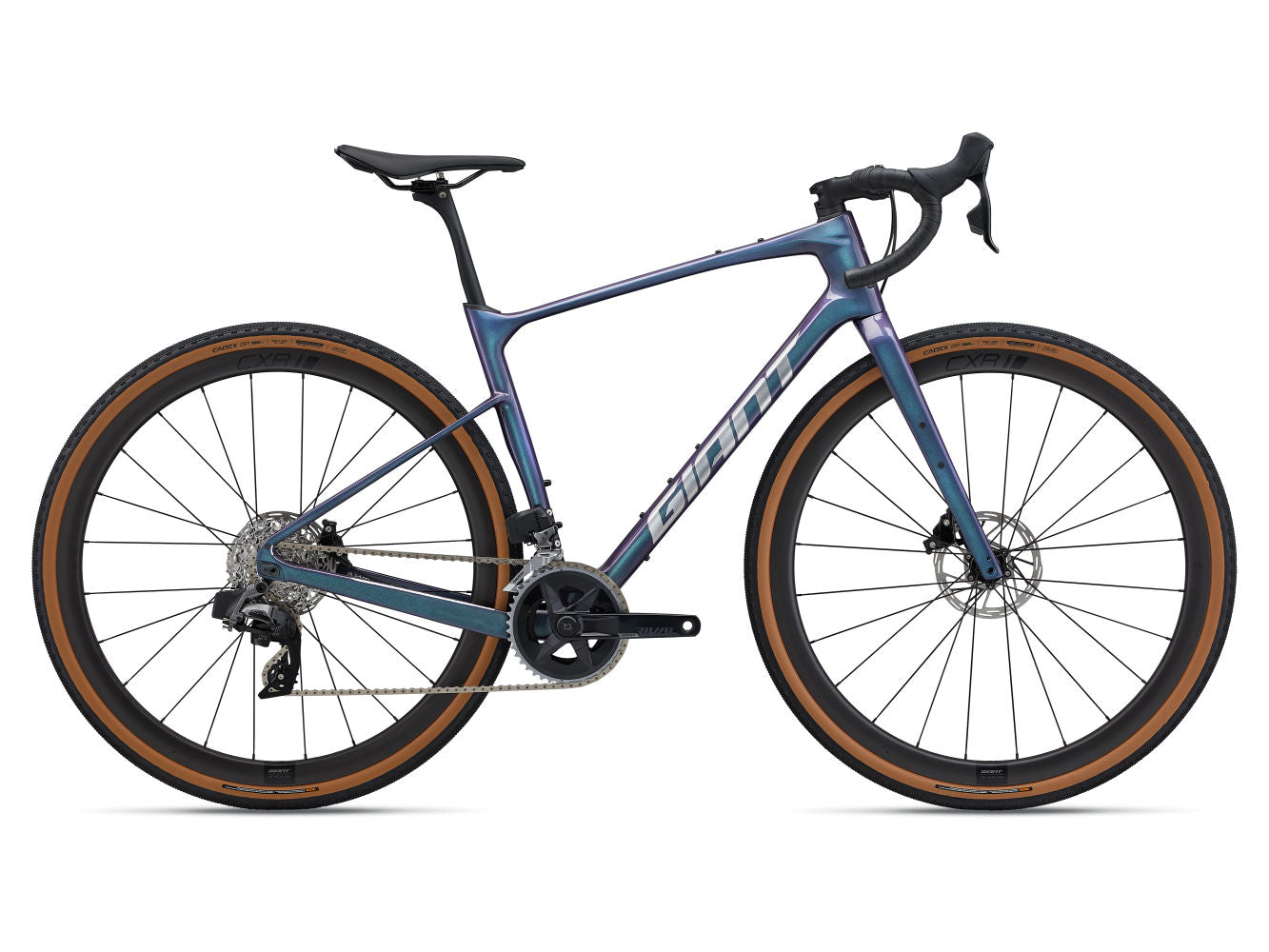 GIANT REVOLT ADVANCED PRO 1 GRAVEL BIKE 2024 - GLOSS BLUE DRAGONFLY/CHROME