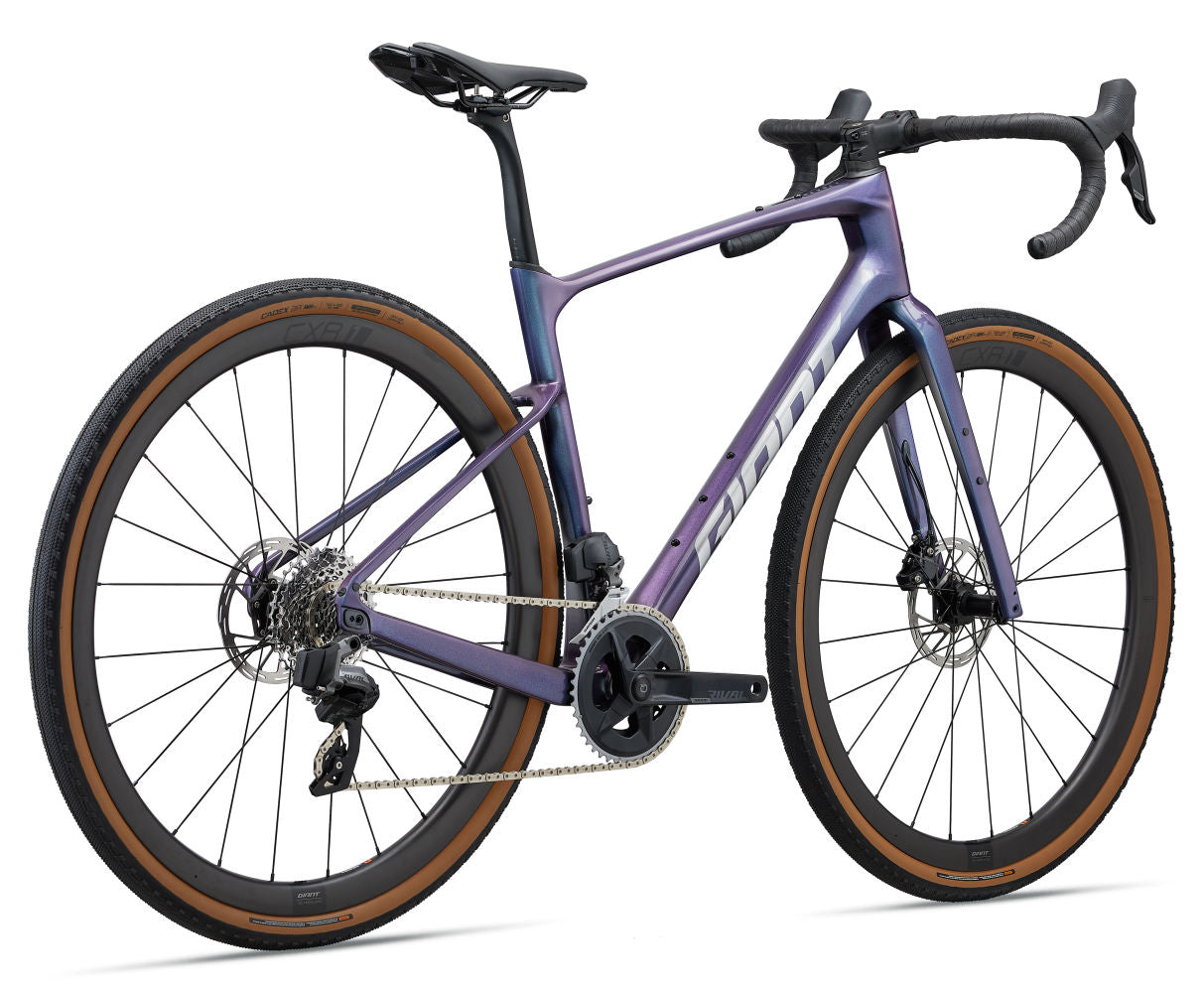 GIANT REVOLT ADVANCED PRO 1 GRAVEL BIKE 2024 - GLOSS BLUE DRAGONFLY/CHROME