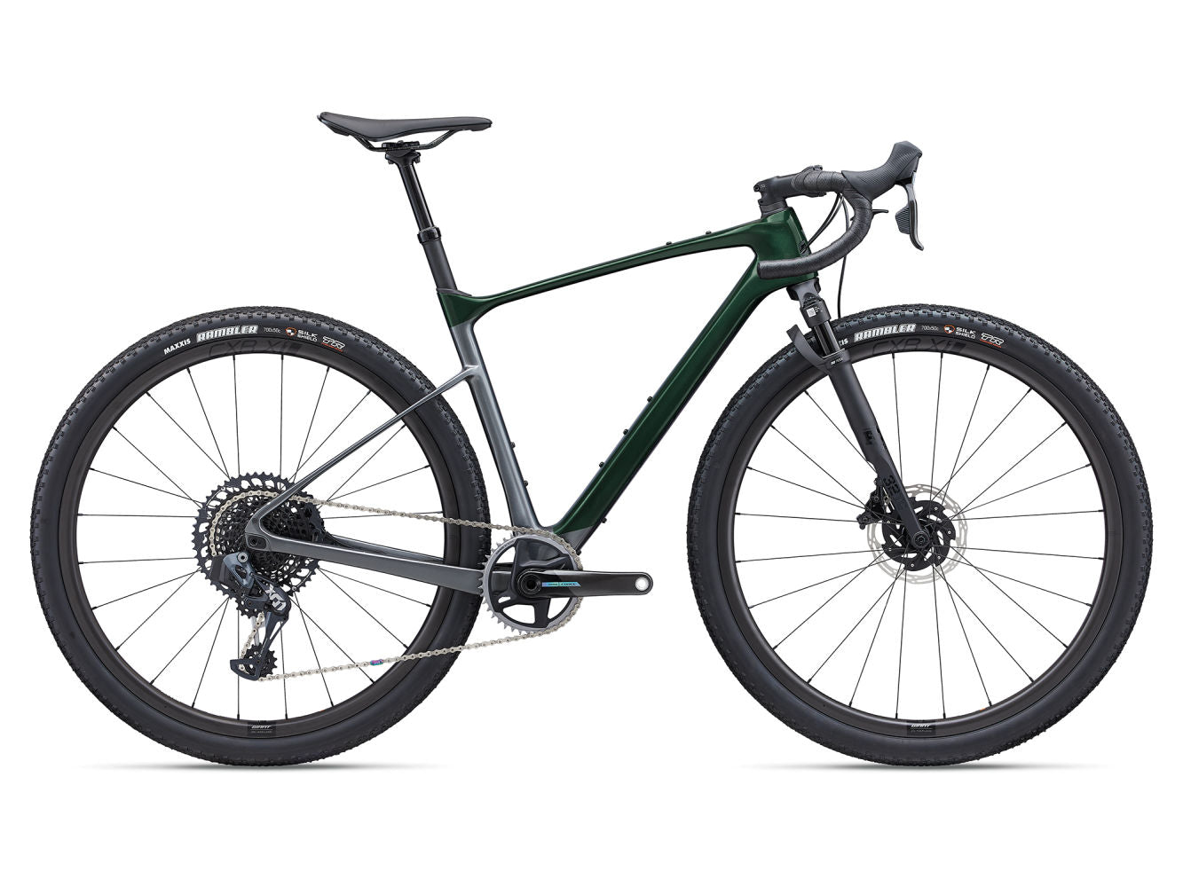 GIANT REVOLT X ADVANCED PRO 0 GRAVEL BIKE 2024 GLOSS KELP FOREST/CHARCOAL/CHROME