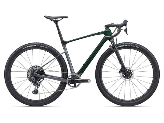 GIANT REVOLT X ADVANCED PRO 0 GRAVEL BIKE 2024 GLOSS KELP FOREST/CHARCOAL/CHROME