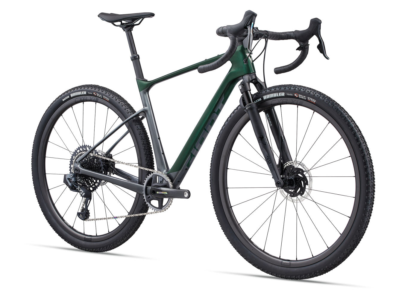 GIANT REVOLT X ADVANCED PRO 0 GRAVEL BIKE 2024 GLOSS KELP FOREST/CHARCOAL/CHROME