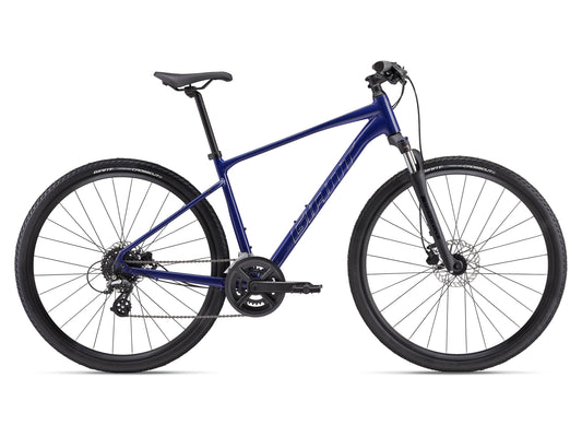 GIANT ROAM 3 DISC HYBRID BIKE 2024 GLOSS PERFORMANCE BLUE/BRUSHED CHROME