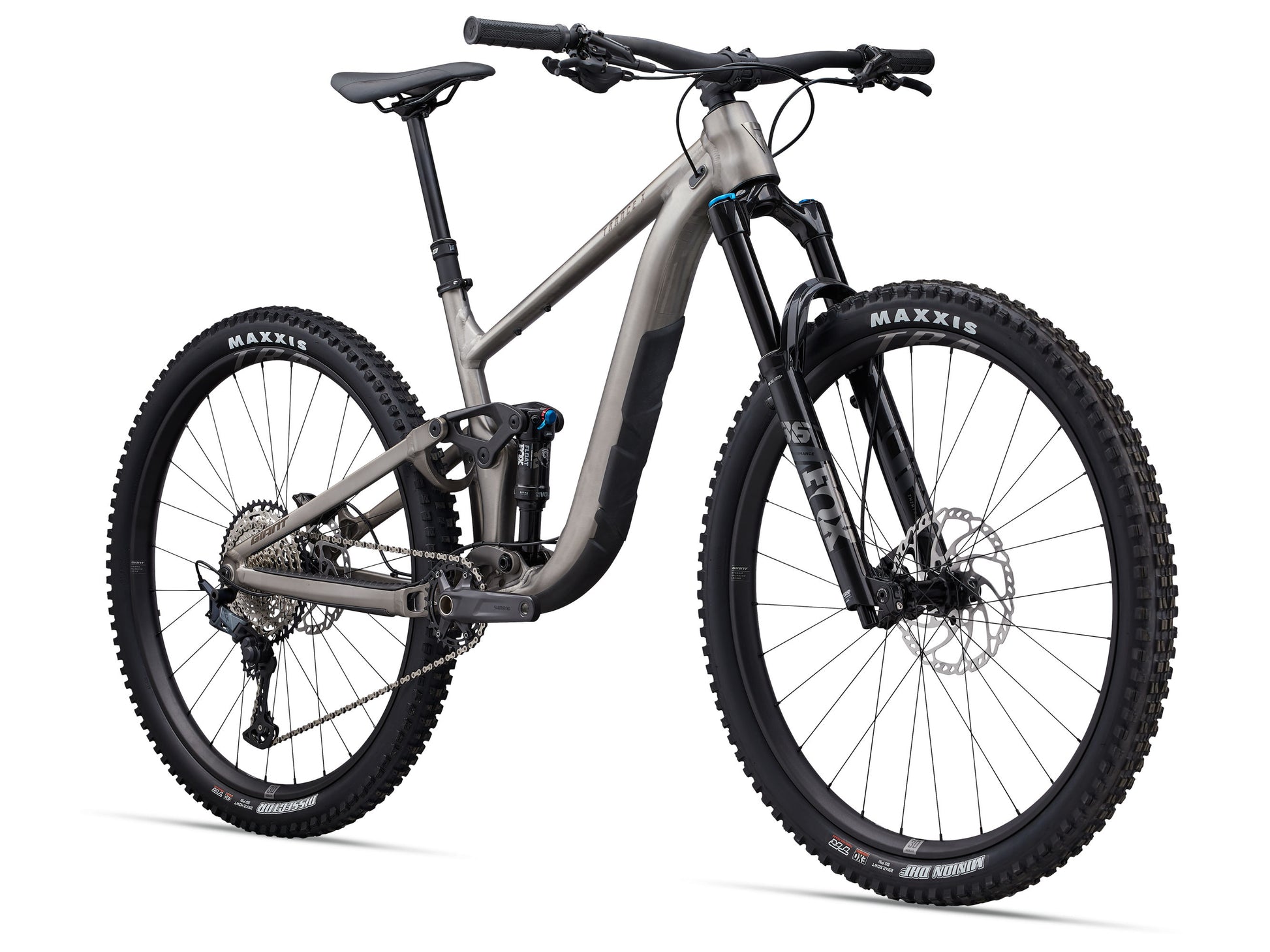 GIANT TRANCE X 1 FULL SUSPENSION MTB BIKE 2024 SMOKE METAL/CHROME