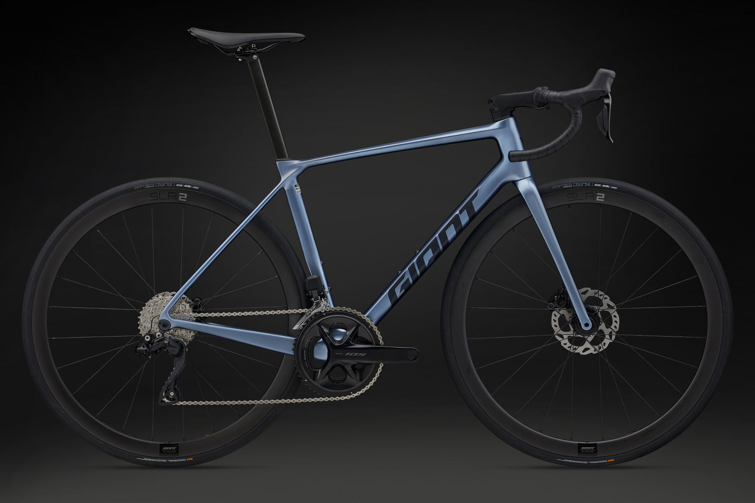 GIANT TCR ADVANCED 0 Di2 ROAD BIKE 2025 GLOSS FROST SILVER/COLD IRON
