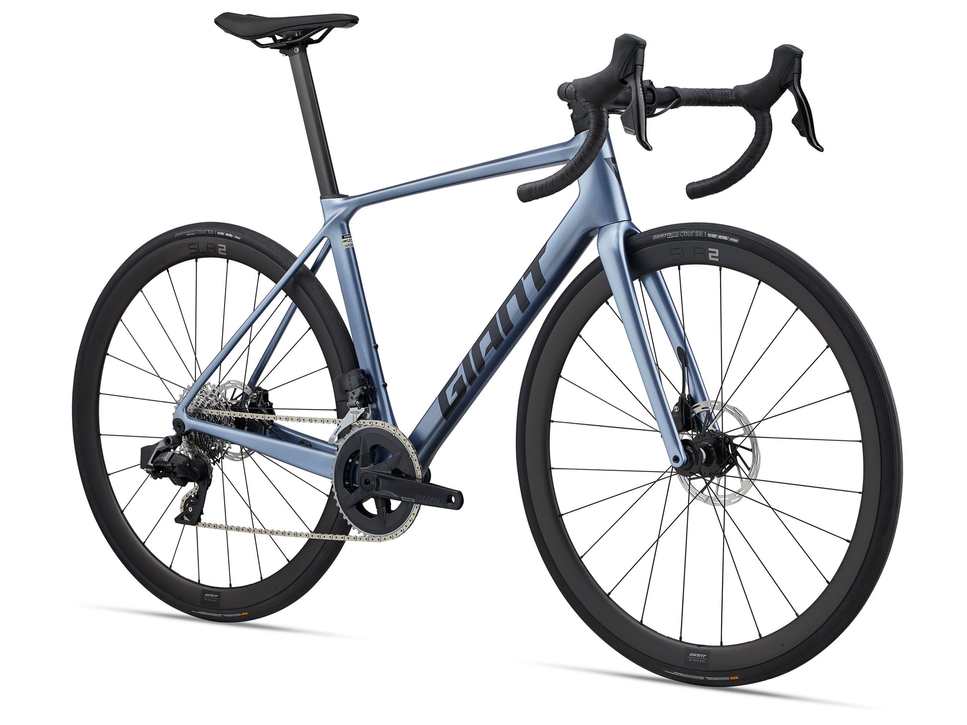 GIANT TCR ADVANCED 0 AXS ROAD BIKE 2025 GLOSS FROST SILVER/COLD IRON