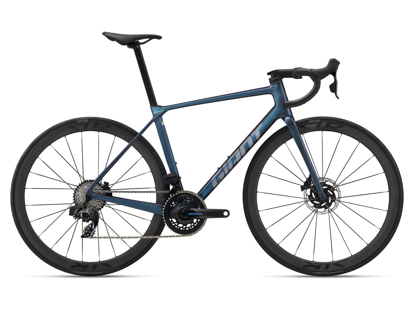 GIANT TCR ADVANCED PRO 0 AXS ROAD BIKE 2025 GLOSS OCEAN TWILIGHT/LIGHTNING SILVER