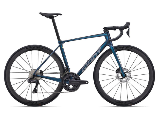 GIANT TCR ADVANCED PRO 0 Di2 ROAD BIKE 2025 GLOSS OCEAN TWILIGHT/LIGHTNING SILVER