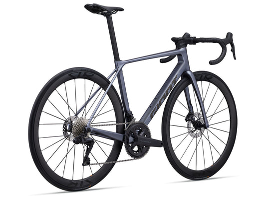 GIANT TCR ADVANCED PRO 0 Di2 ROAD BIKE 2025 GLOSS MERCURY/LIGHTNING BLACK