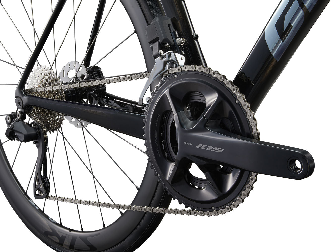 GIANT TCR ADVANCED PRO 1 Di2 ROAD BIKE 2025 GLOSS CARBON/POLISHED FOIL