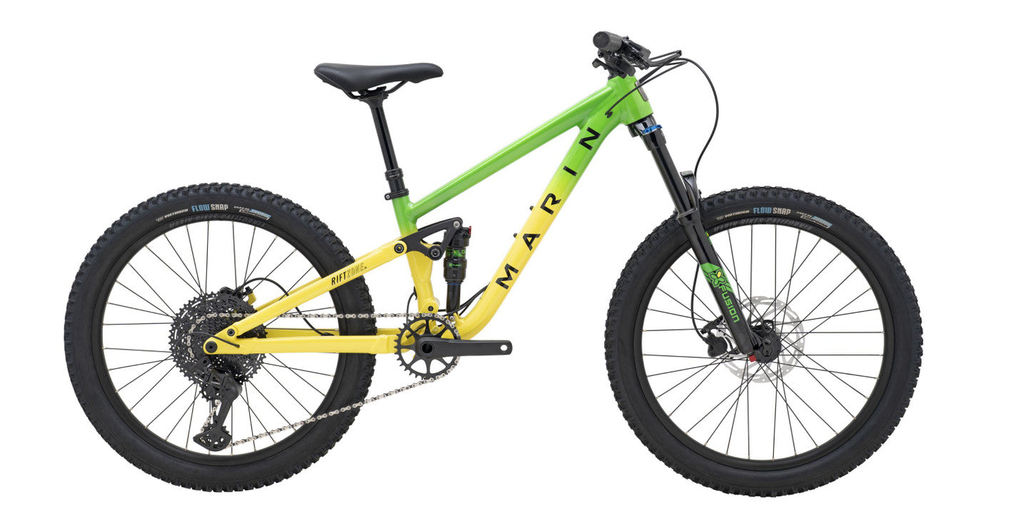 MARIN RIFT ZONE 26 KID'S FS MTB BIKE 2026 TEKTRO GREEN/YELLOW FADE