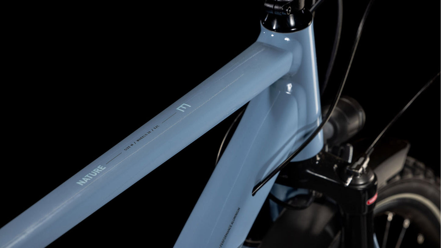 CUBE NATURE EXC ALLROAD HYBRID BIKE 2025 PIGEONBLUE' N 'BLACK
