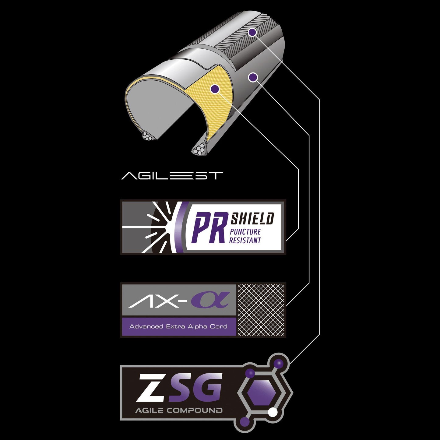 PANARACER AGILEST 16x1.35" FOLDING TYRE