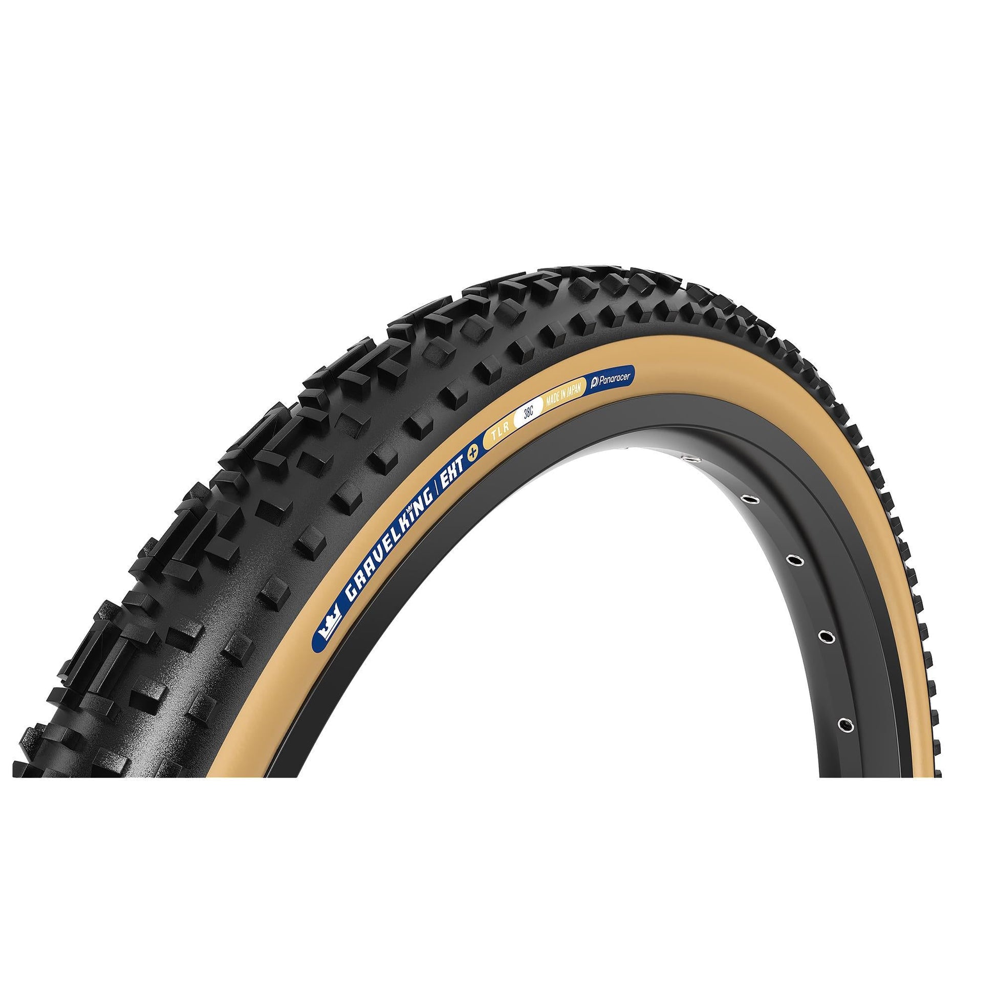 PANARACER TLR GRAVELKING EXT PLUS TLR GRAVEL TYRE: BLACK/BROWN