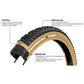 PANARACER GRAVELKING EXT TLR GRAVEL TYRE BLACK/BROWN