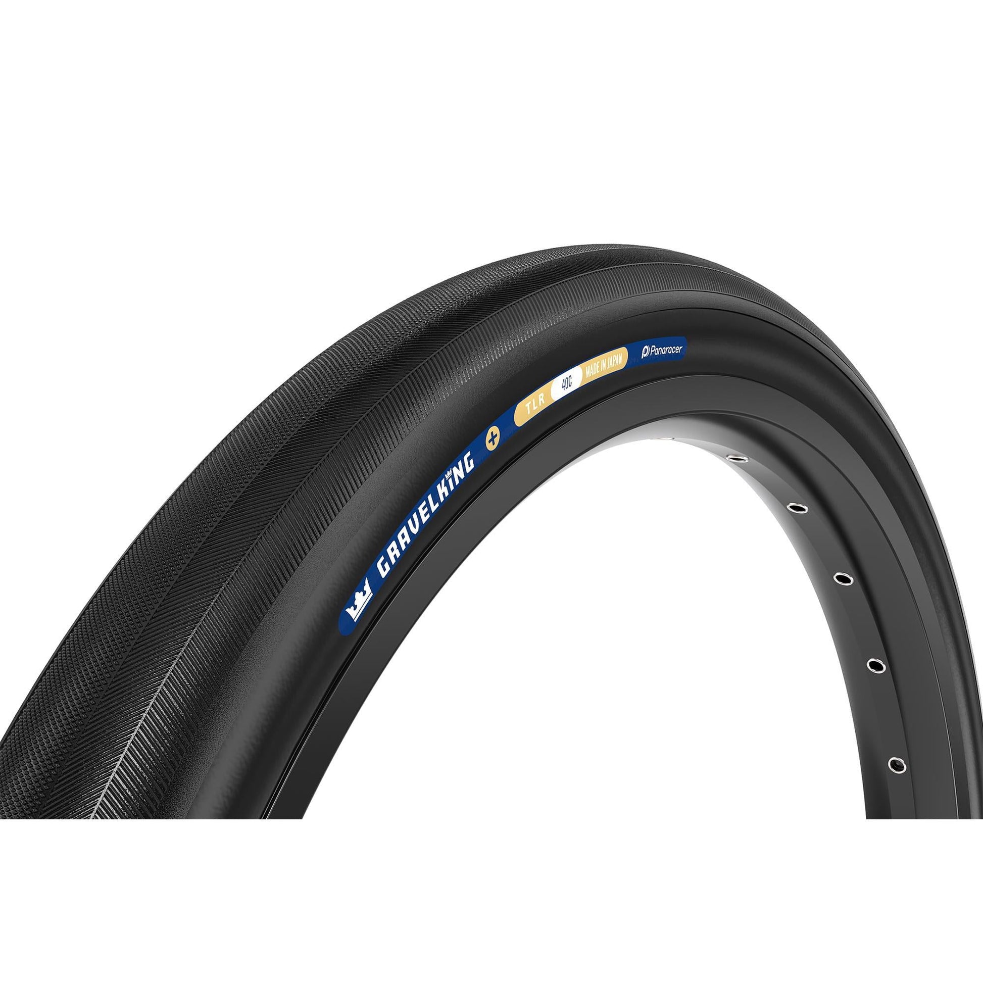 PANARACER GRAVELKING SLICK PLUS TLR GRAVEL TYRE BLACK/BLACK