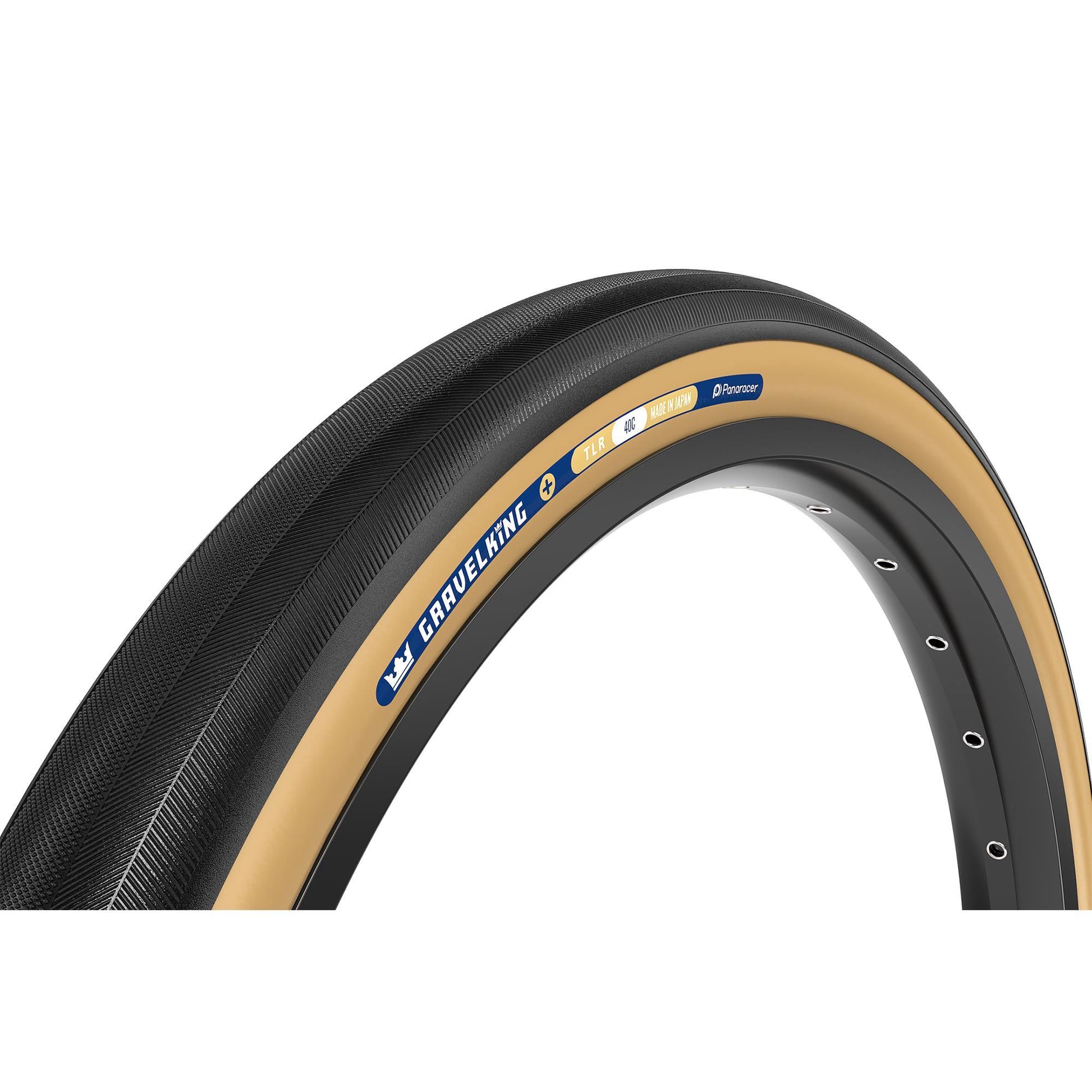 PANARACER GRAVELKING SLICK PLUS TLR GRAVEL TYRE BLACK/BROWN