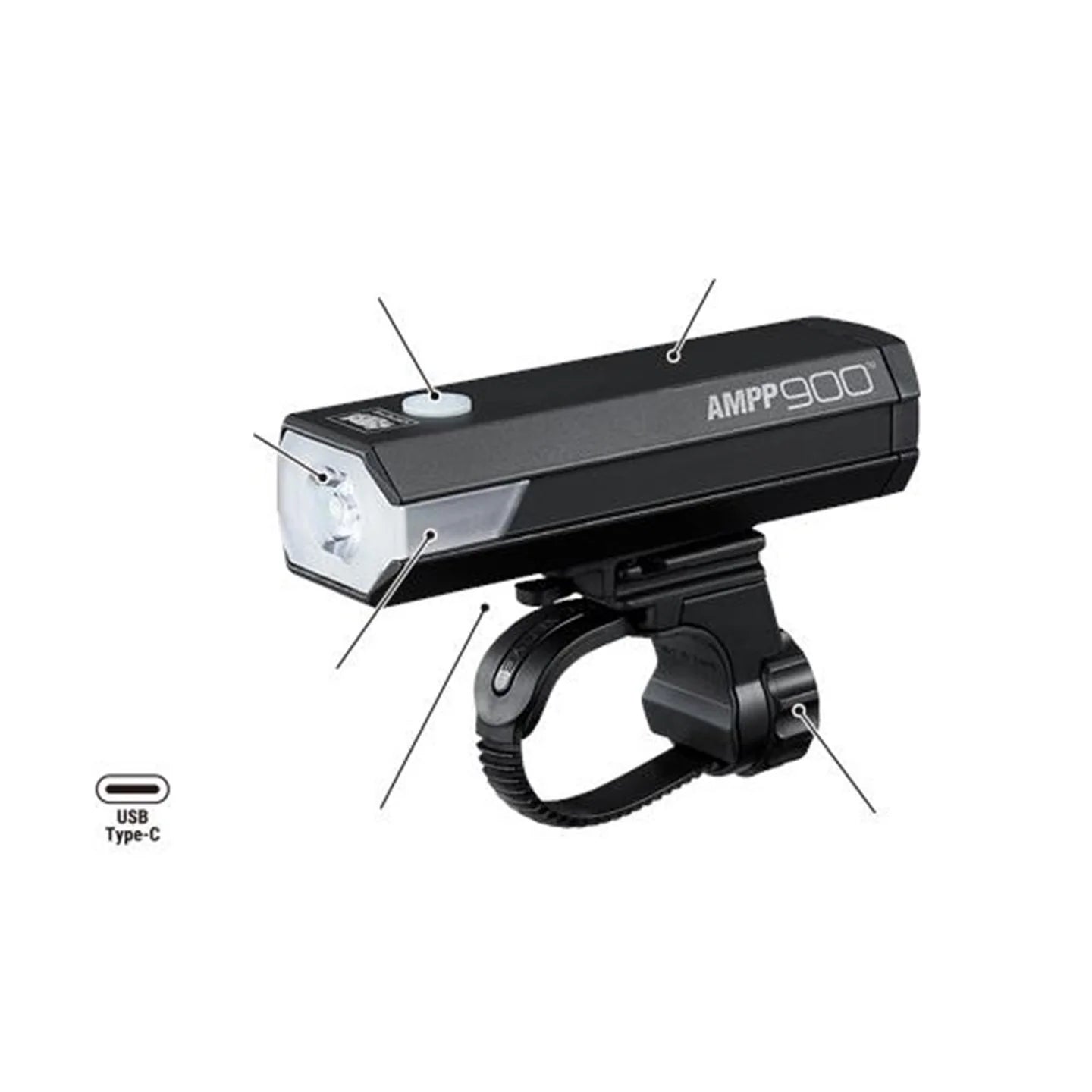 CATEYE AMPP 900 / VIZ 300 BIKE LIGHT SET