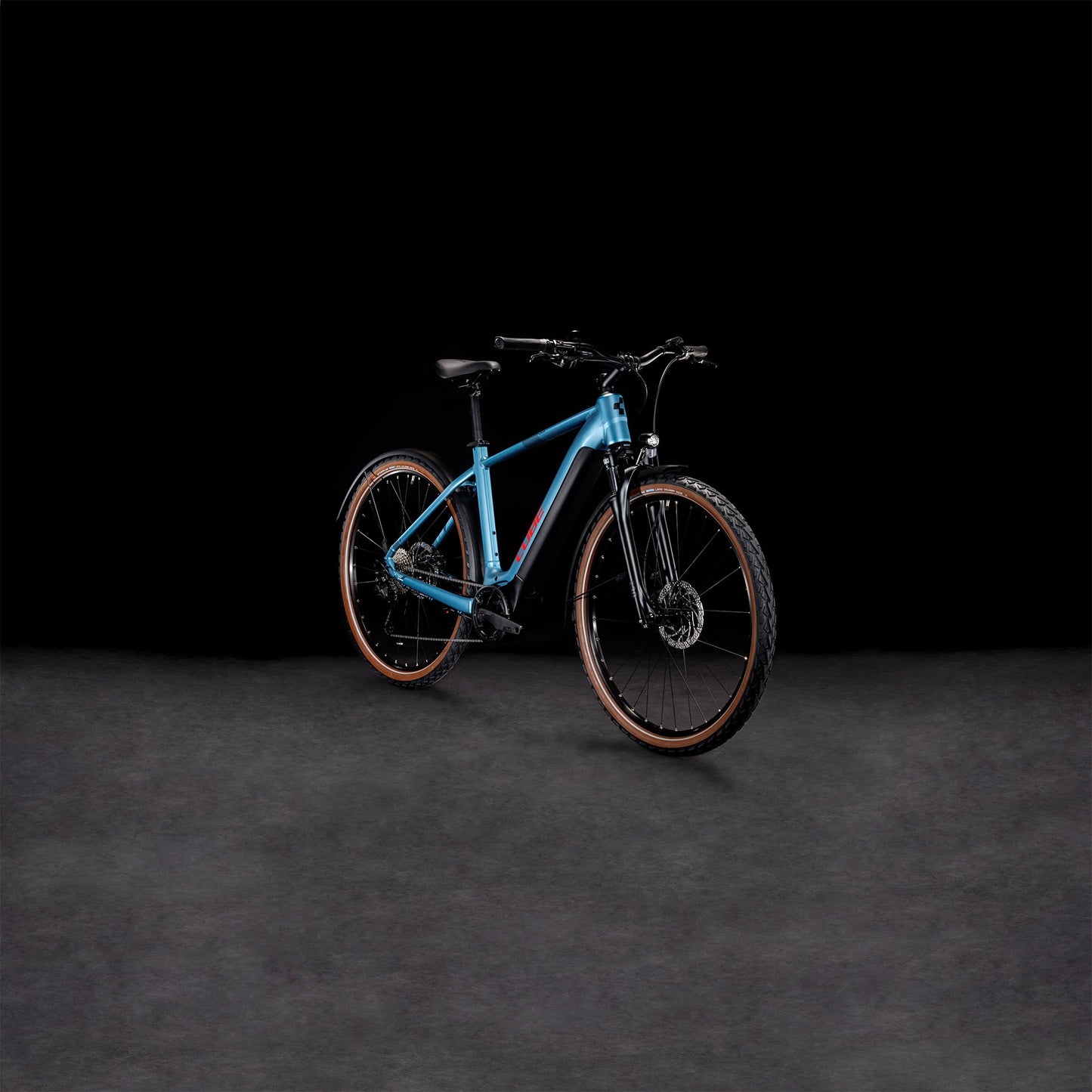 CUBE NURIDE HYBRID PERFORMANCE 625 ALLROAD E-MTB - METALBLUE 'N' RED