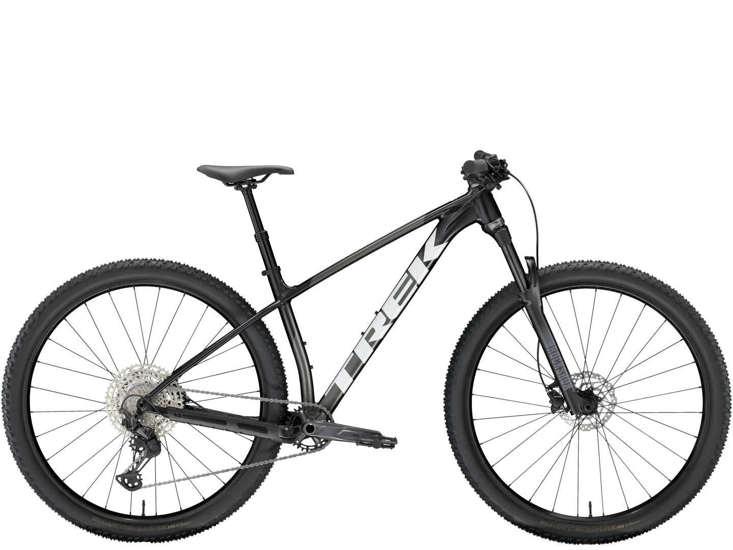 TREK PROCALIBER 6 HARDTAIL MTB BIKE 2024 - SATIN TREK BLACK/LITHIUM GREY