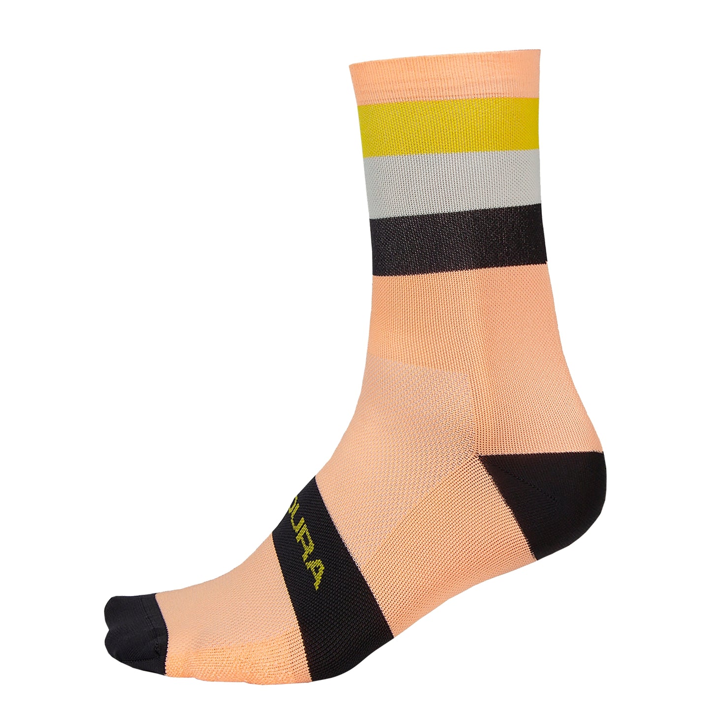 ENDURA BANDWIDTH SOCKS NEON PEACH