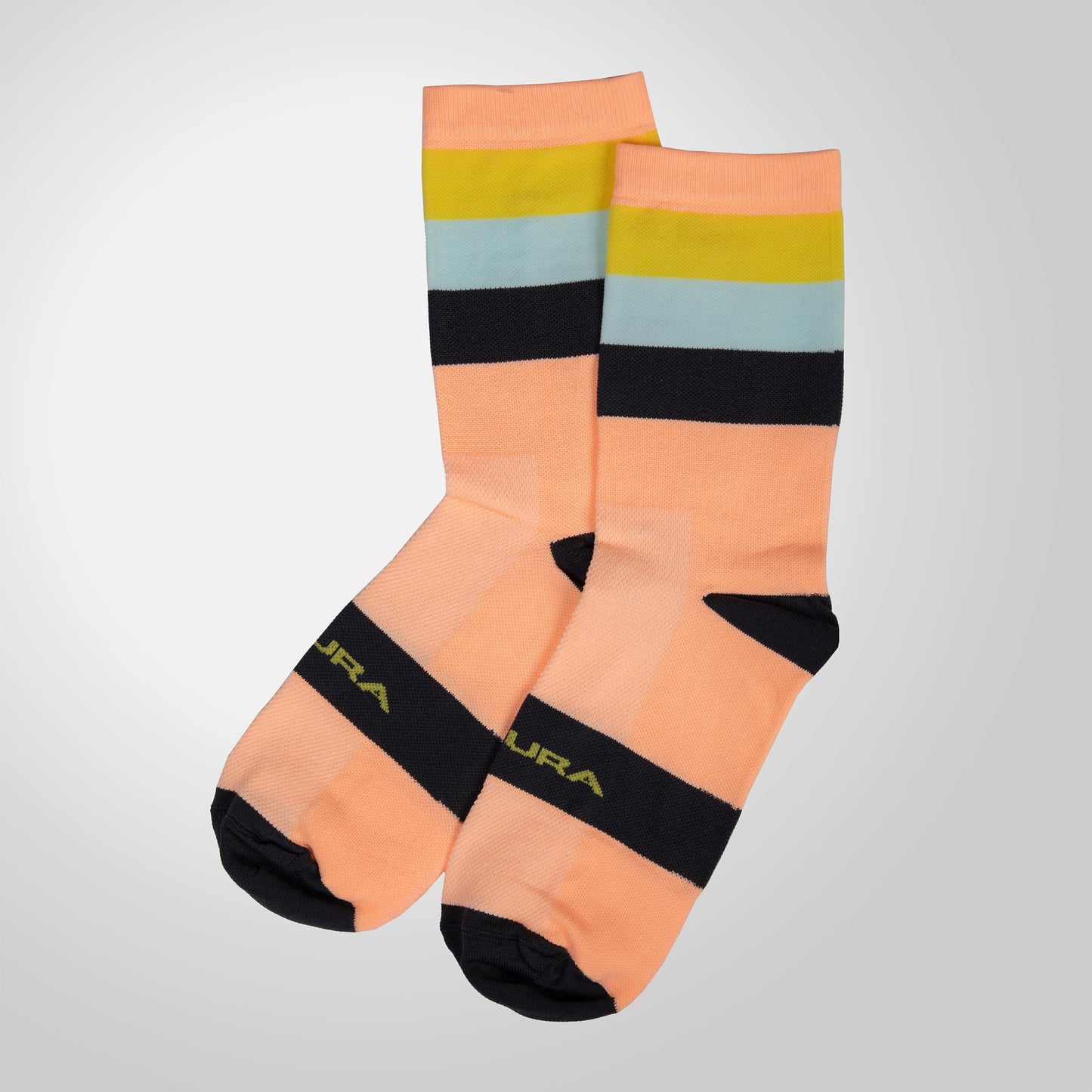 ENDURA BANDWIDTH SOCKS NEON PEACH