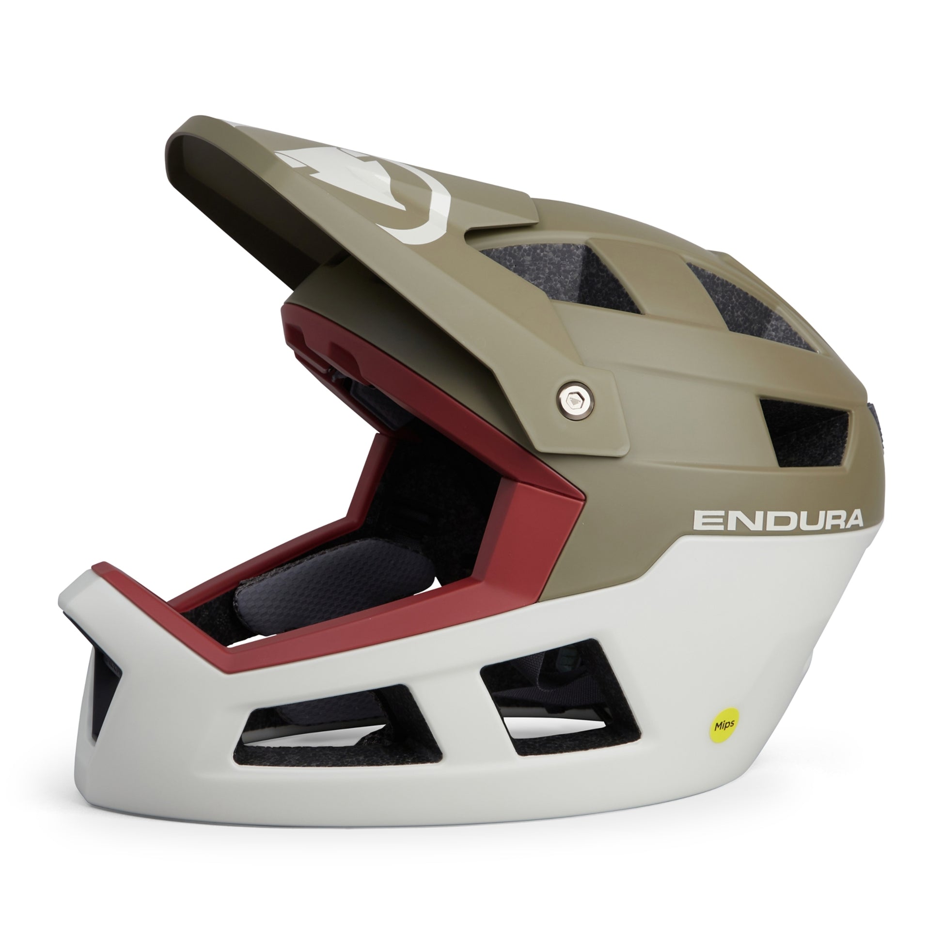 ENDURA SINGLETRACK FULL FACE MIPS HELMET TWEED GREEN