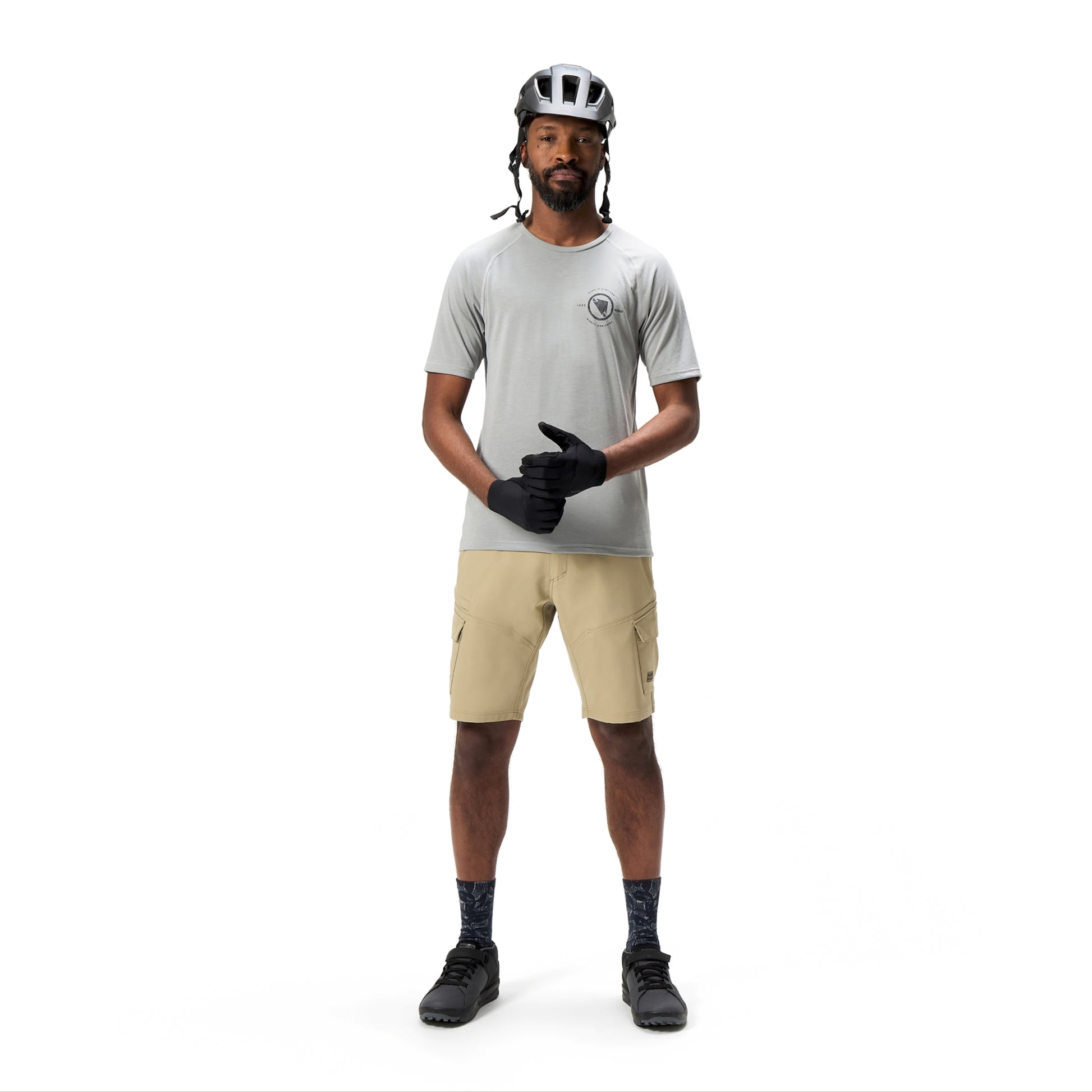ENDURA MEN'S LOOP S/S TECH TEE DREICH GREY