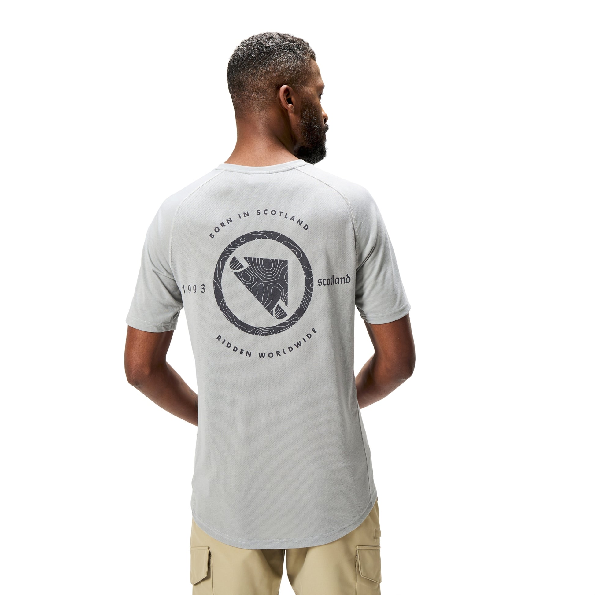 ENDURA MEN'S LOOP S/S TECH TEE DREICH GREY