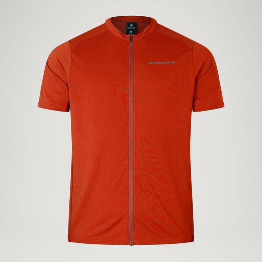 ENDURA LOOP ZIPPED JERSEY FLAME RED