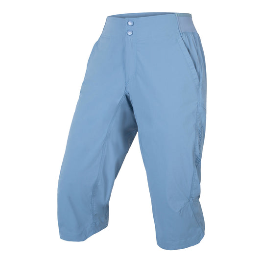 ENDURA WOMEN'S HUMMVEE LITE 3/4 SHORT BLUE STEEL